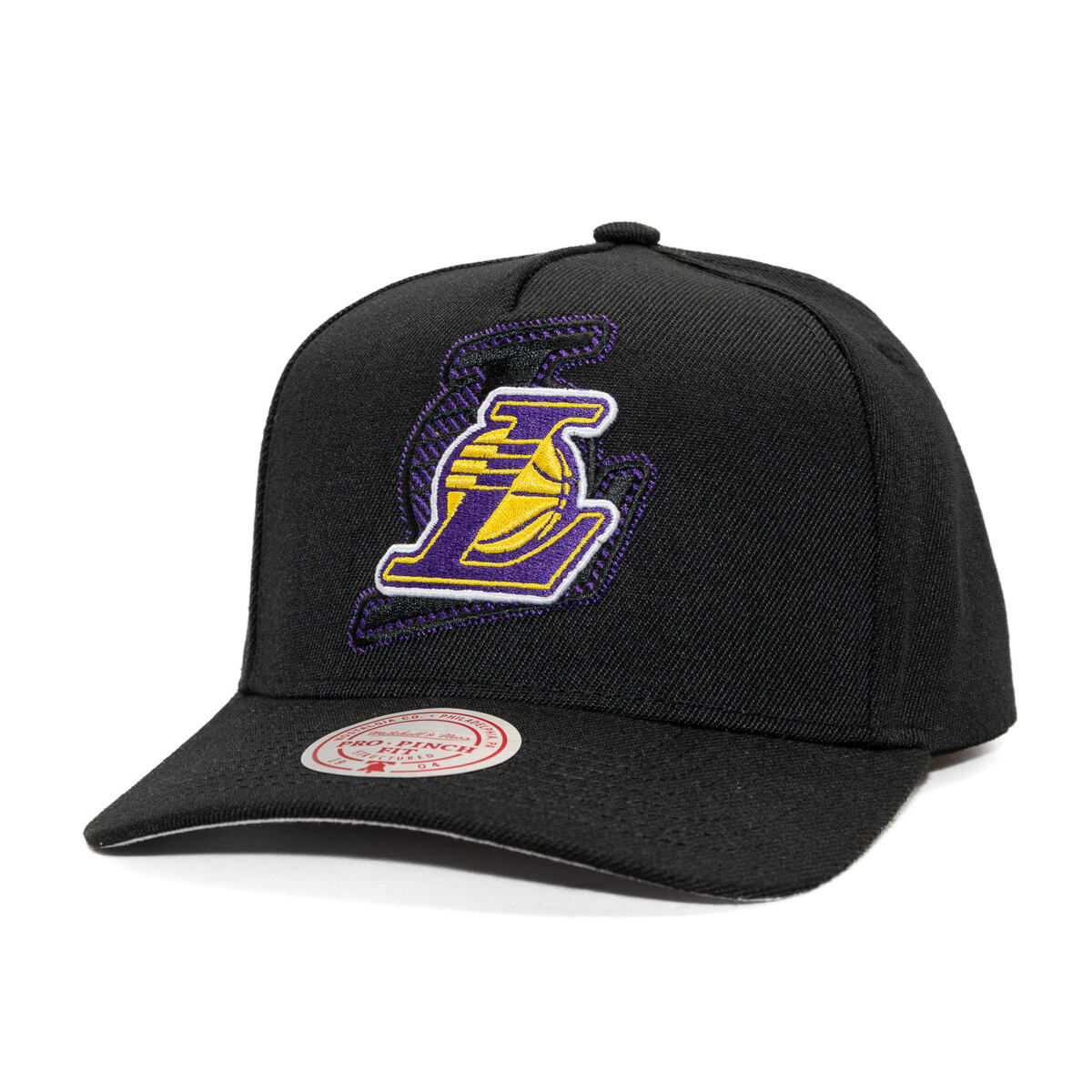 Kasket Mitchell & Ness NBA Los Angeles Lakers Tilted Pro Snapback Cap Sort | HP12813-LALBLCK, 0
