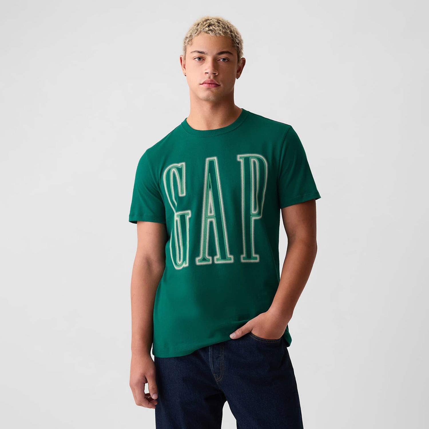 T-shirt GAP Neon Logo Tee Aventurine Green 195421 Grøn | 884728-00, 0