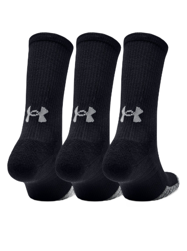 Sokker Under Armour HeatGear Crew 3-pack Sort | 1346751-001