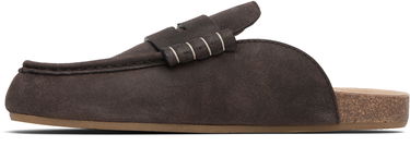 Sneakers og sko JW Anderson JW Anderson Stitch Loafer Mules Brun | LF0079-LA0319, 2