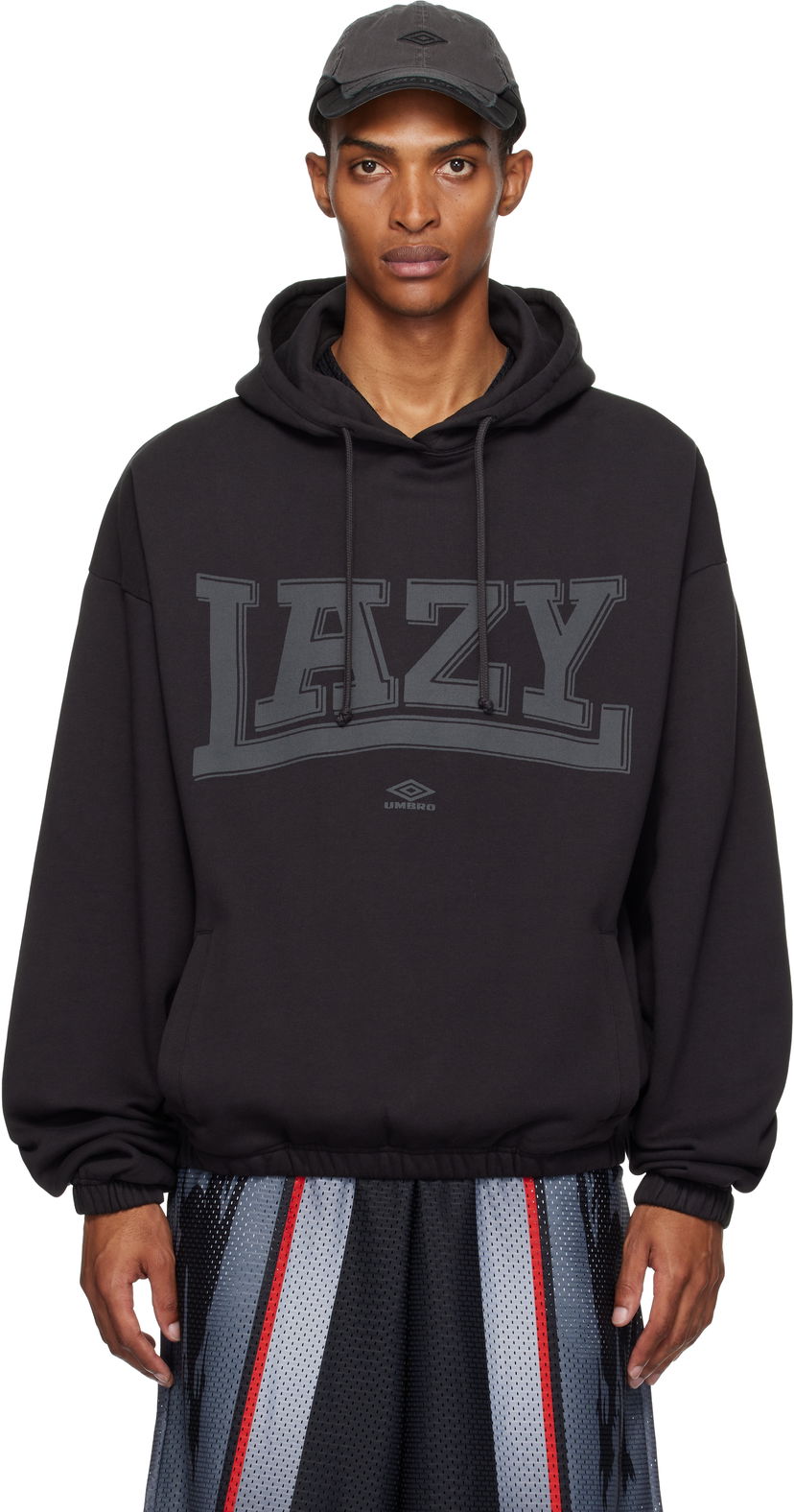 Sweatshirt Umbro Lazy Mask Hoodie Sort | UBMW0239FA163