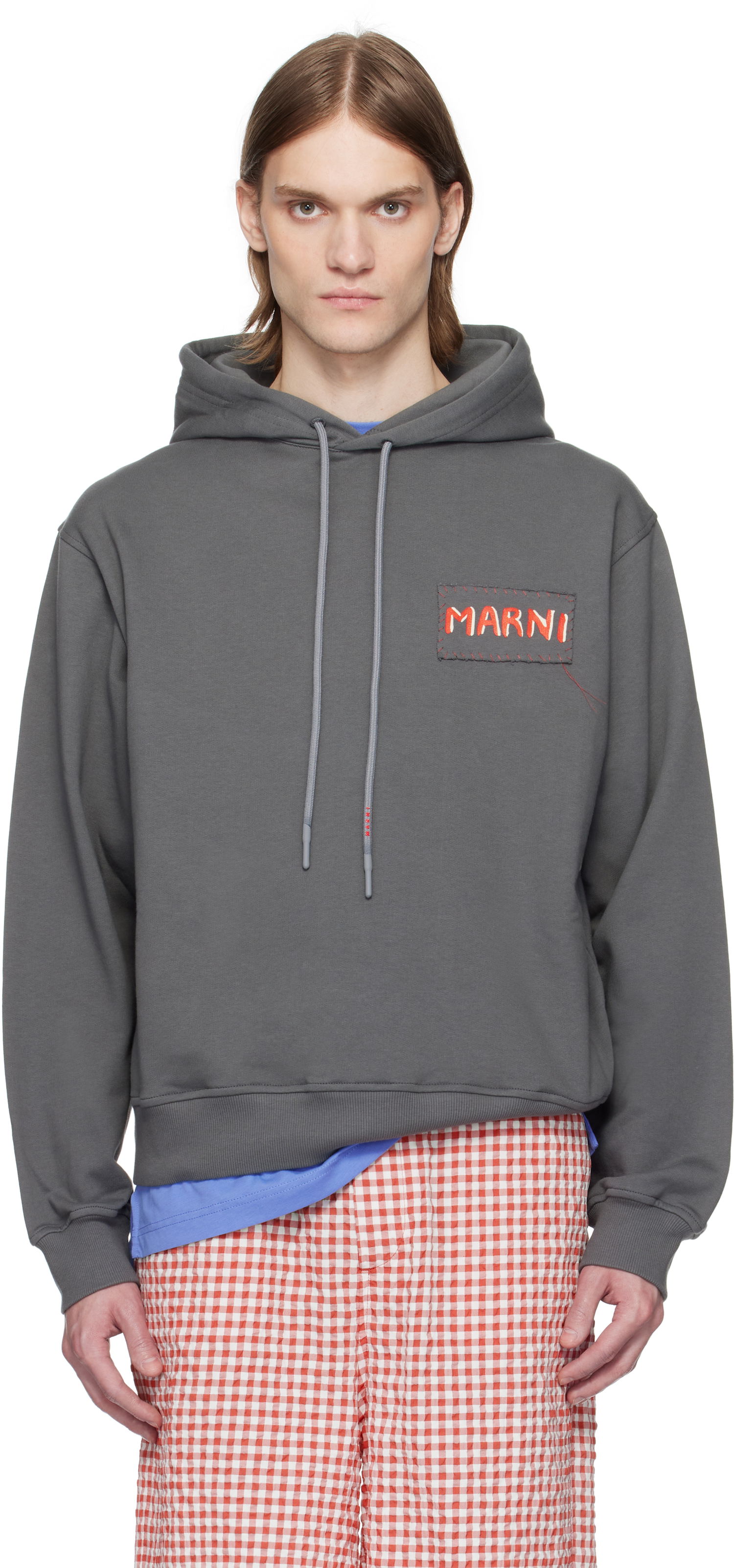 Sweatshirt Marni Marni Loopback Cotton Jersey Hoodie Grå | FUMU0137X0 UTC275, 0