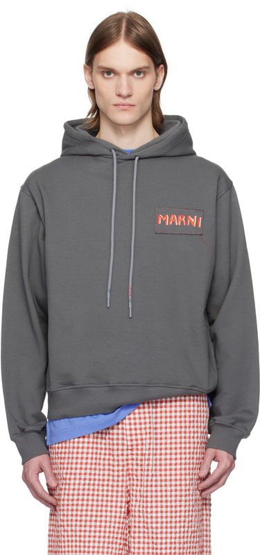 Sweatshirt Marni Marni Loopback Cotton Jersey Hoodie Grå | FUMU0137X0 UTC275, 0