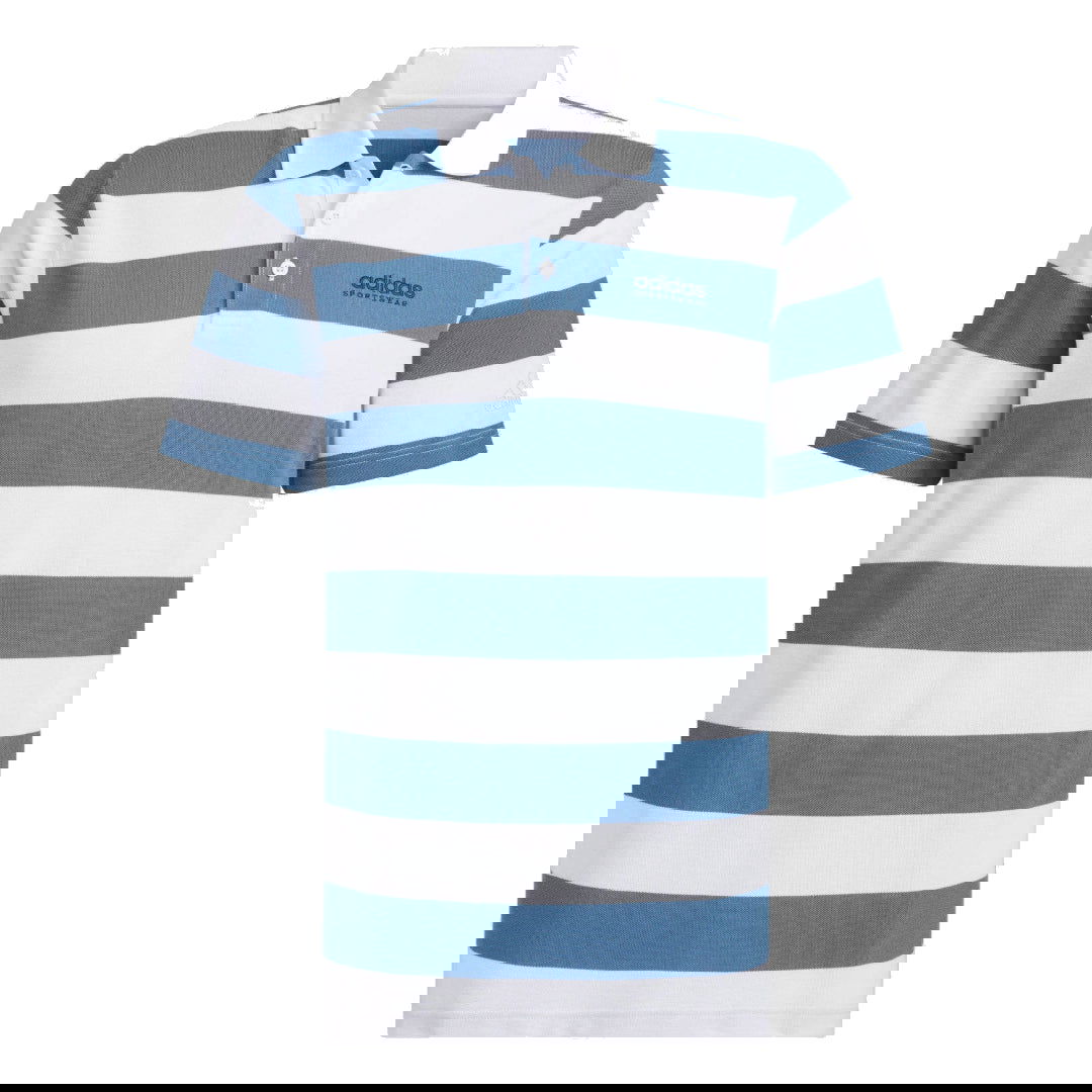 Polo skjorte adidas Originals Striped Pique Polo Shirt Blå | JI9058, 0