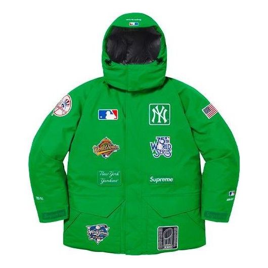 Parka Supreme Yankees GORE-TEX 700 Down Jacket Grøn | SUP-FW21-384