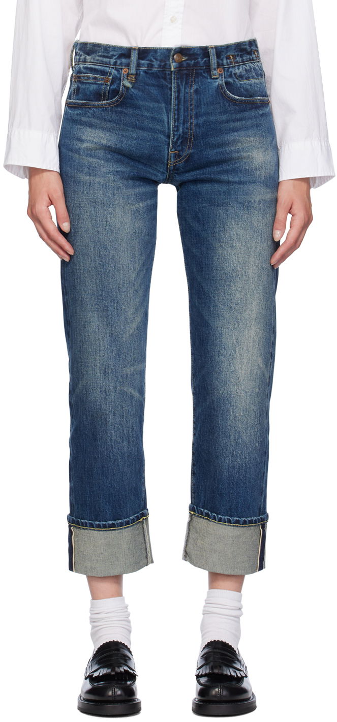 Jeans R13 R13 Cuffed Romeo Jeans Blå | R13WD113-D160A