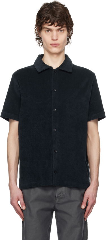 Skjorte A.P.C. A.P.C. Nicolo Short Sleeve Button-Down Shirt Sort | COEWT-H26501, 0