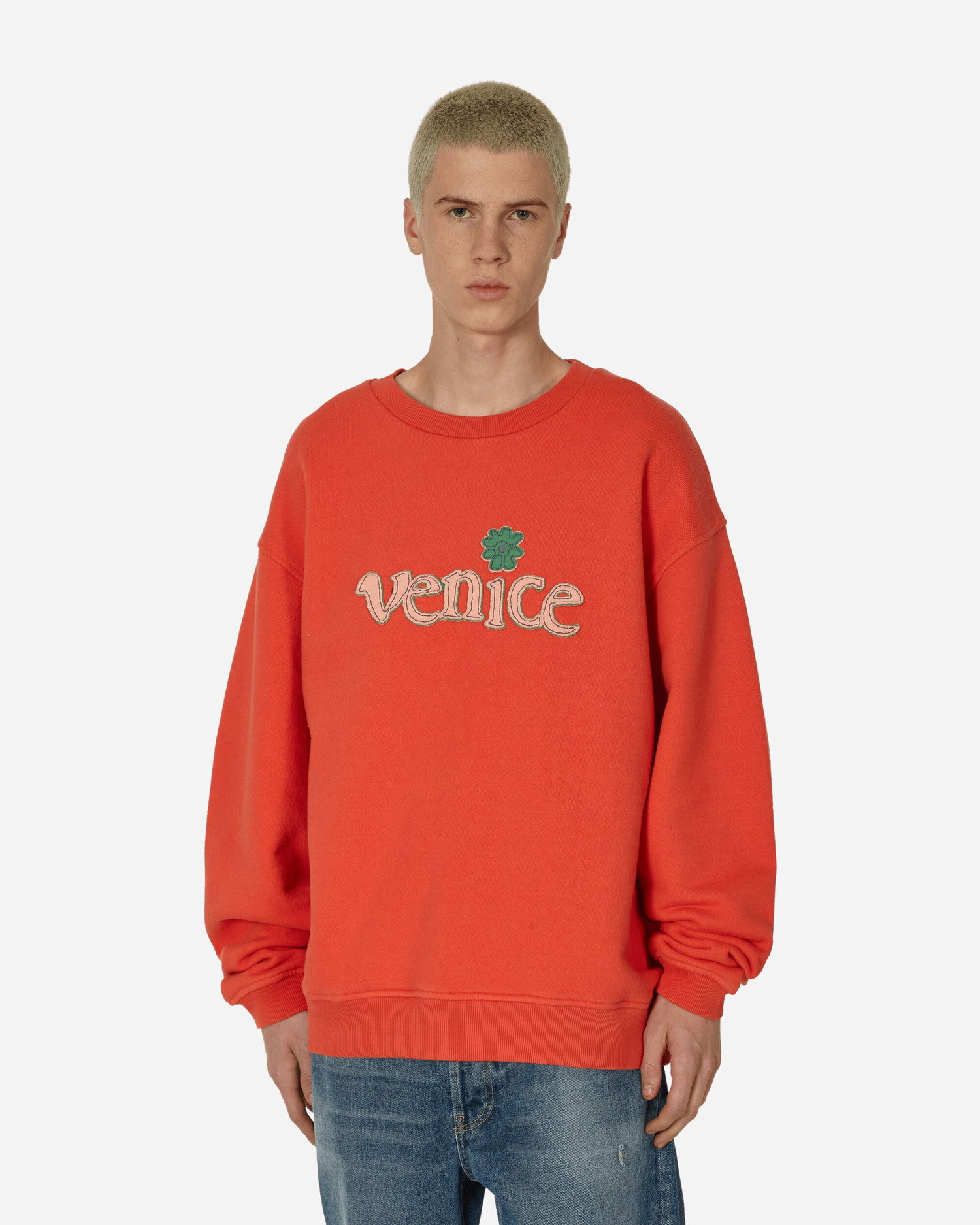Sweatshirt ERL Crewneck Sweatshirt Rød | ERL08T025 1, 0