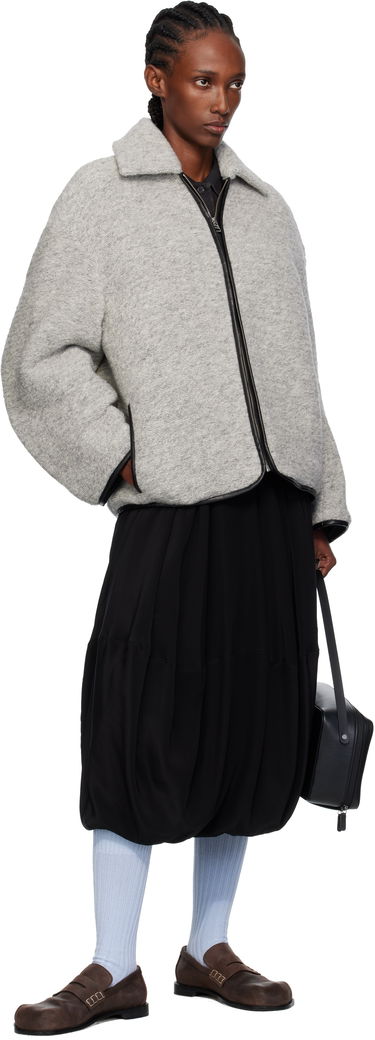 Jakke JW Anderson JW Anderson Contrast Trim Casual Jacket Grå | JK0412-PG1820, 3