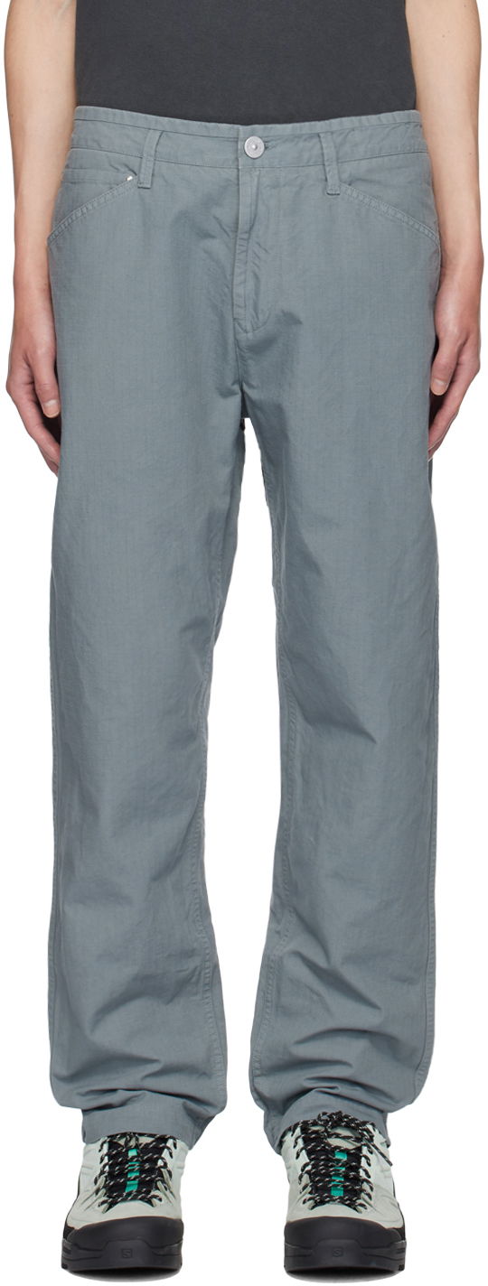 Bukser Stone Island Gray Straight-Leg Trousers Grå | 811532312, 0