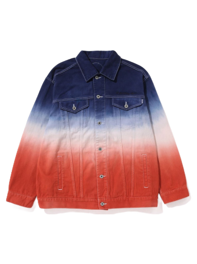 Jakke BAPE Gradation Champion Loose Fit Denim Jacket Rød | 1J20-140-001