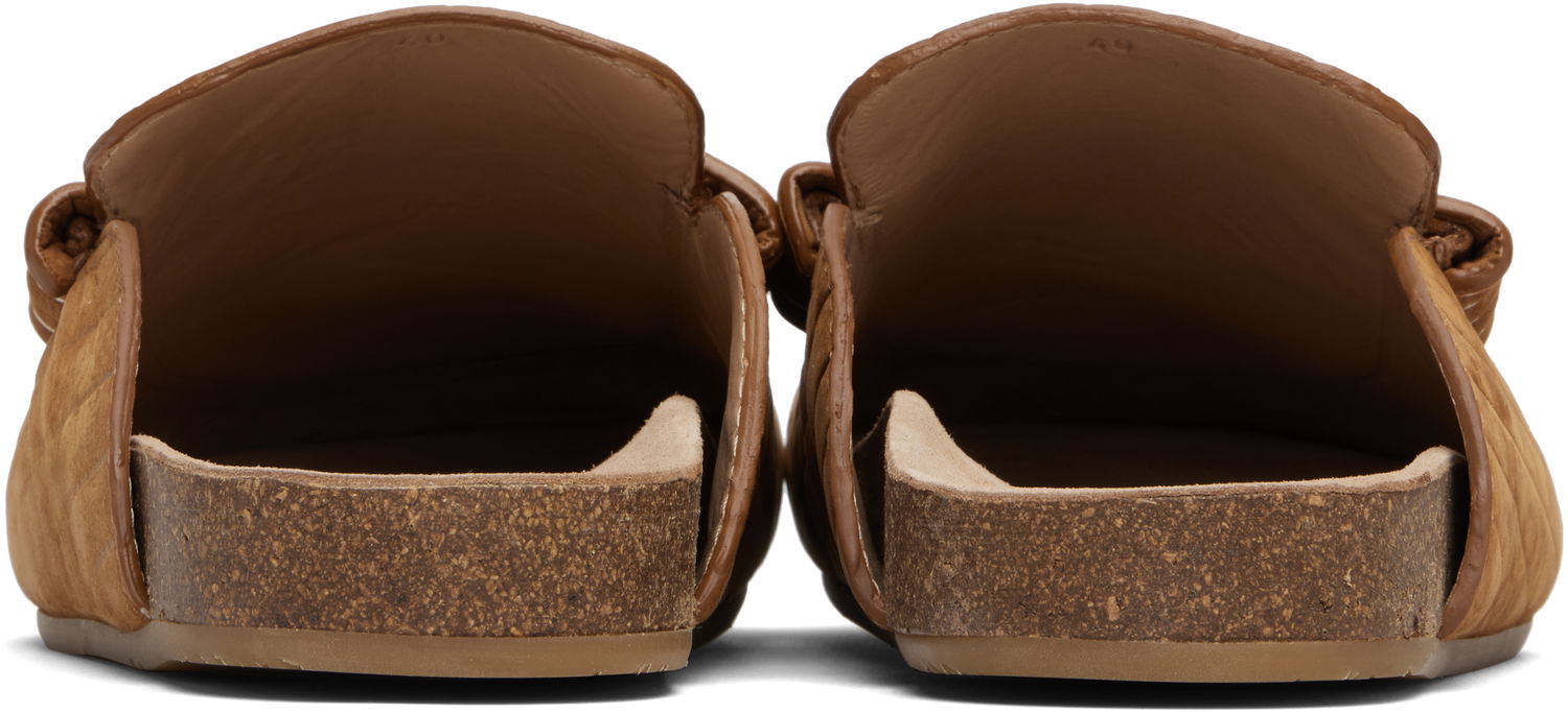Sneakers og sko JW Anderson JW Anderson Stitch Ridged Loafer Mules Brun | LF0079-LA0375, 1