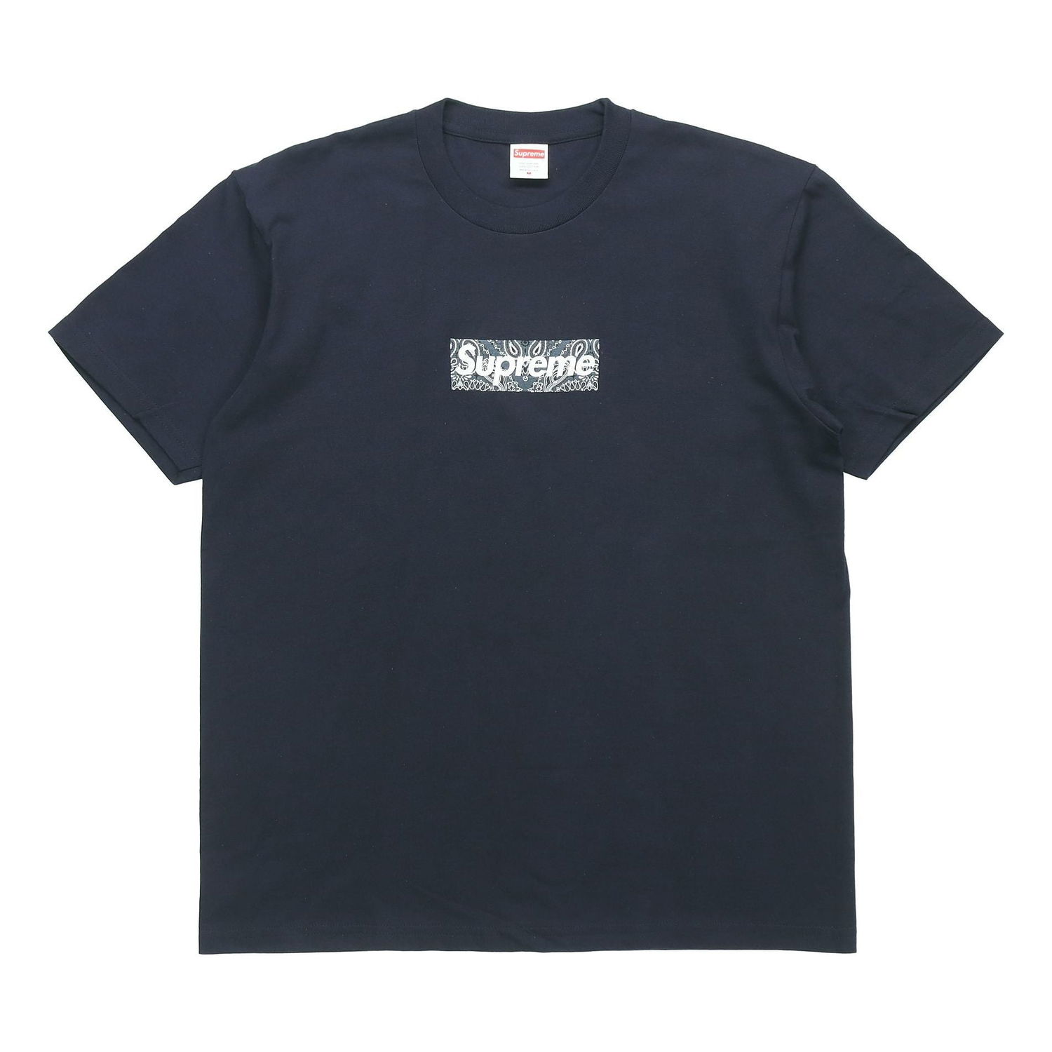 T-shirt Supreme Bandana Box Logo T-Shirt Mørkeblå | SUP-FW19-10903, 0
