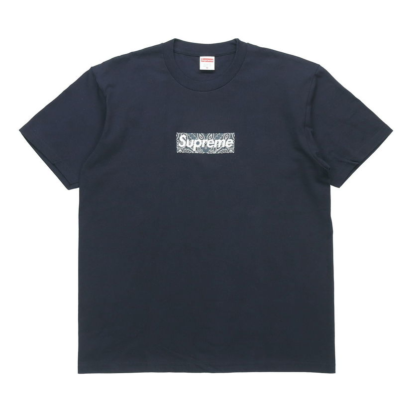 T-shirt Supreme Bandana Box Logo T-Shirt Mørkeblå | SUP-FW19-10903