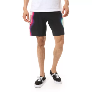 Shorts Vans Warped Sidestrap Boardshorts Sort | VN0A49QVBLK, 3