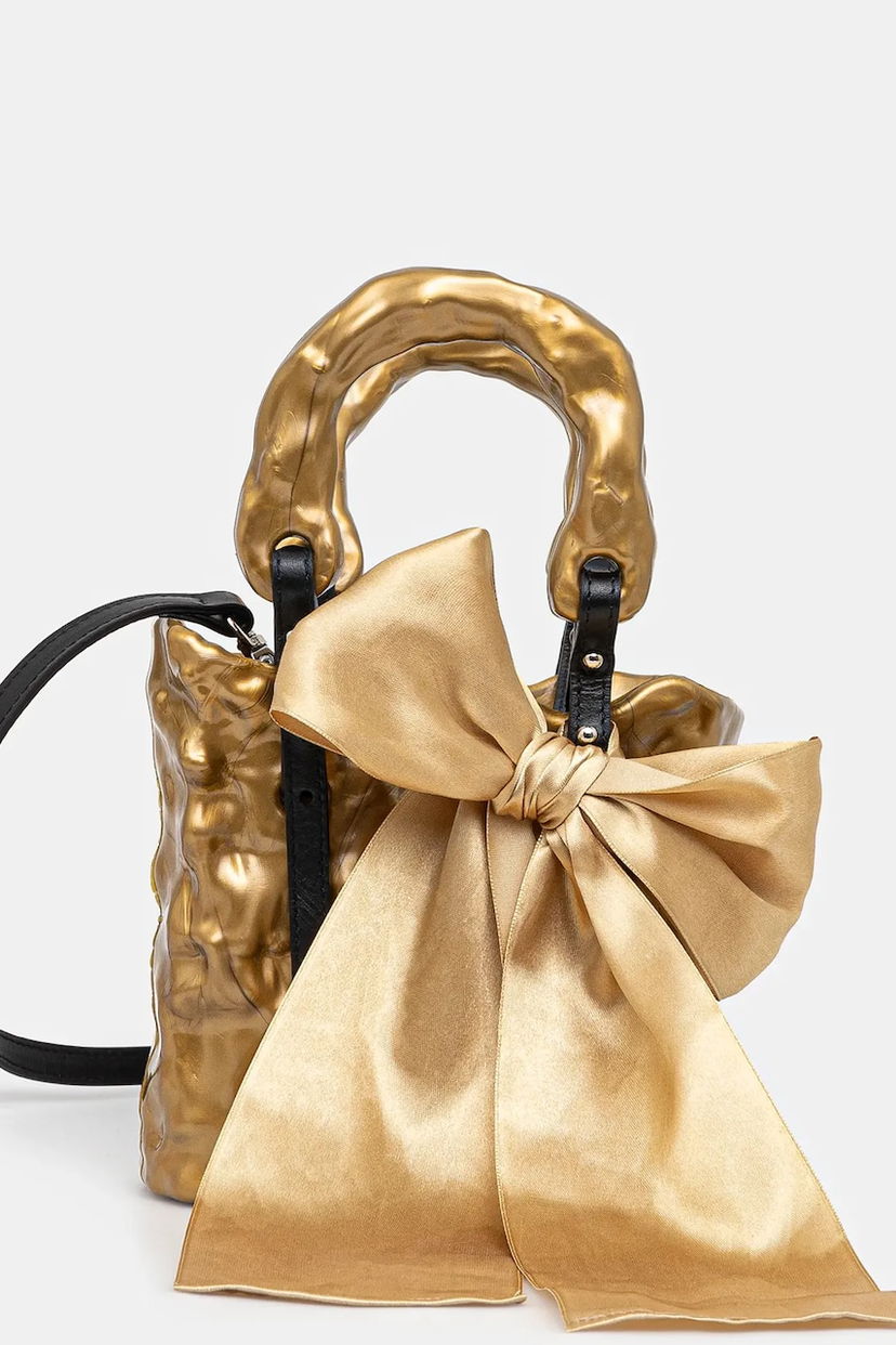 Håndtaske Ottolinger Ottolinger Signature Ceramic Bag with Bow Metalisk | 126.900126.01