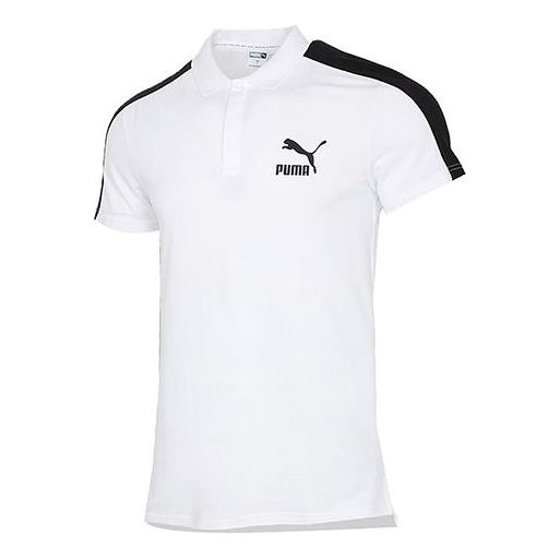 Polo skjorte Puma Iconic T7 Polo Shirt Hvid | 532290-02, 0