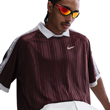 Polo skjorte Nike Sportwear Vertical Stripe Polo Shirt with Taped Sleeves Bourgogne | ih4292-652, 2