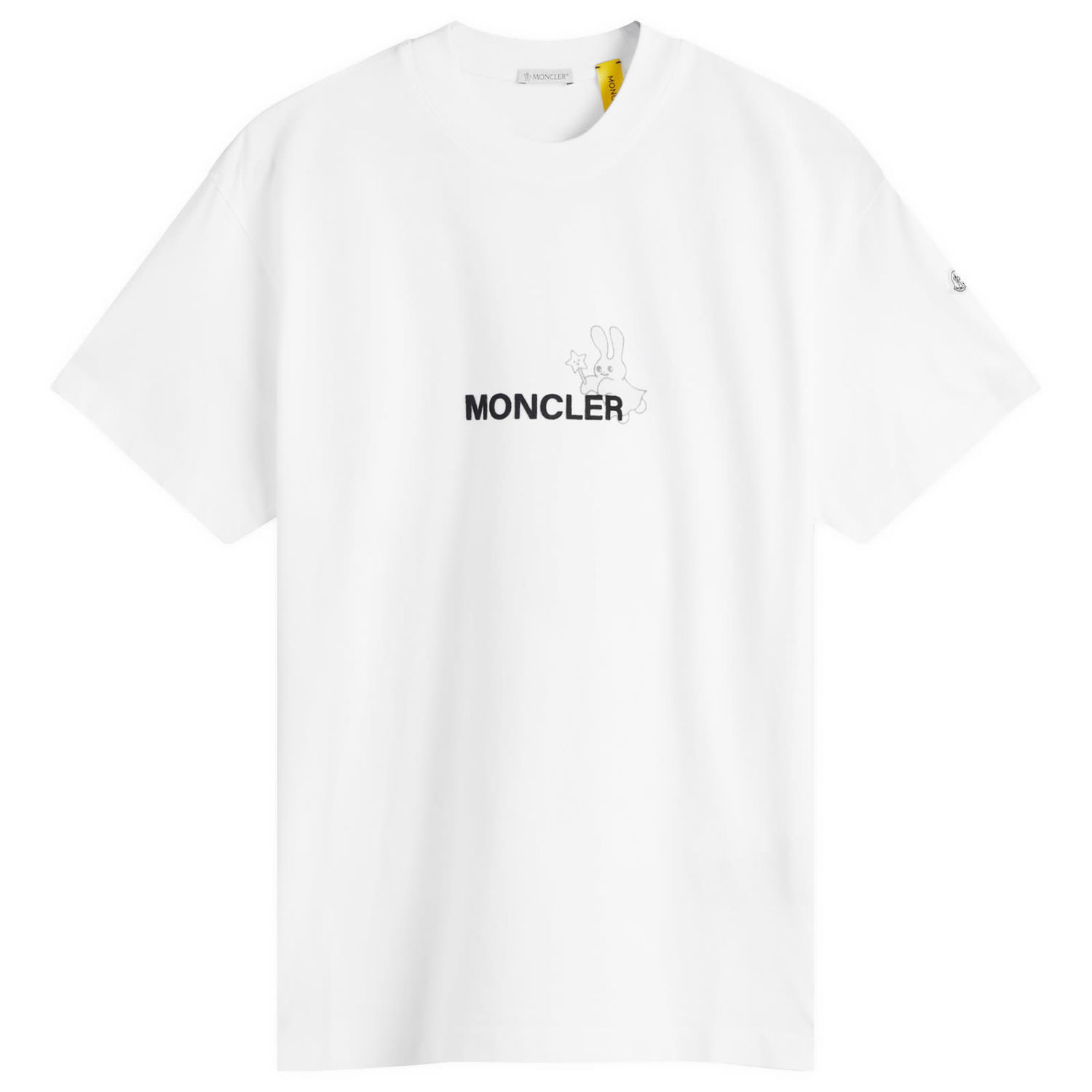 T-shirt Moncler Genius x FRGMT Logo T-Shirt, Size Small Hvid | 8C000-01-M3265-001, 1
