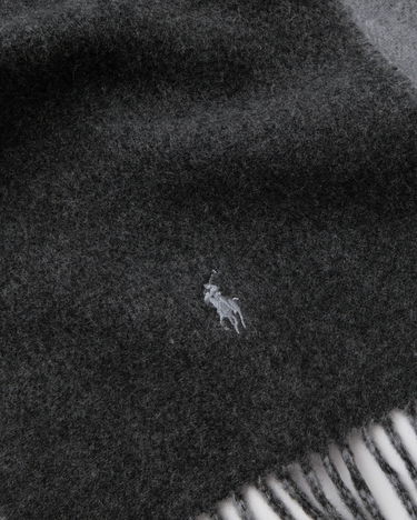 Tørklæde Polo by Ralph Lauren Reversible Scarf Grå | 449959334003, 1