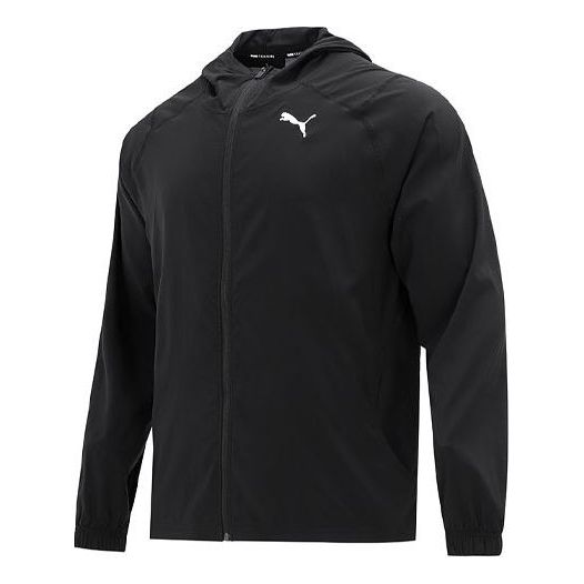 Vindjakke Puma Hooded Jacket Sort | 521532-01