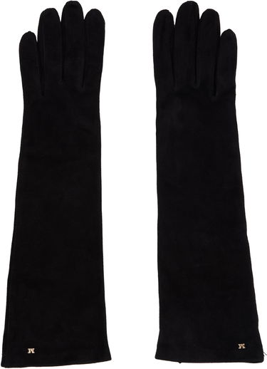 Handsker Max Mara Afideesuede Long Gloves Sort | 2524566013600, 0
