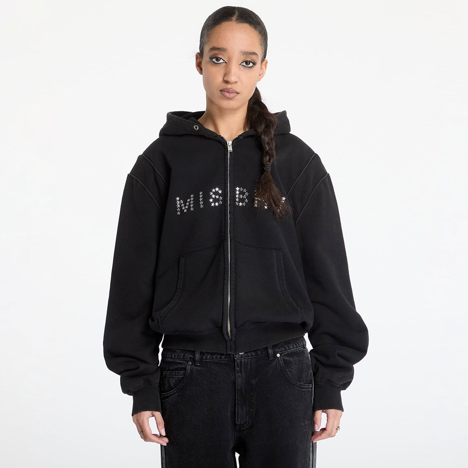 Sweatshirt MISBHV MISBHV Star Teddy Hoodie Sort | 250M201, 0
