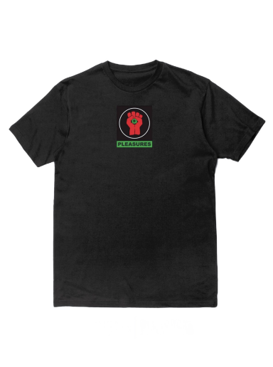 T-shirt Pleasures Badge Tee Sort | P22W053-BLACK
