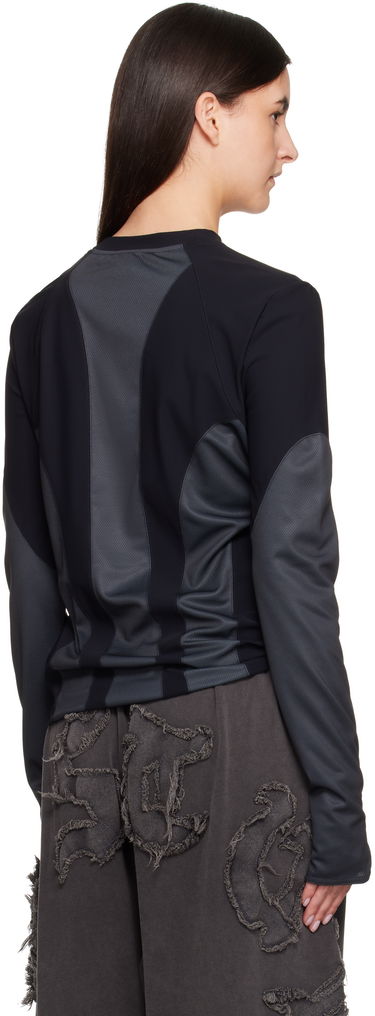 T-shirt Acne Studios Acne Studios Long Sleeve Logo T-shirt Sort | BL0409-, 2