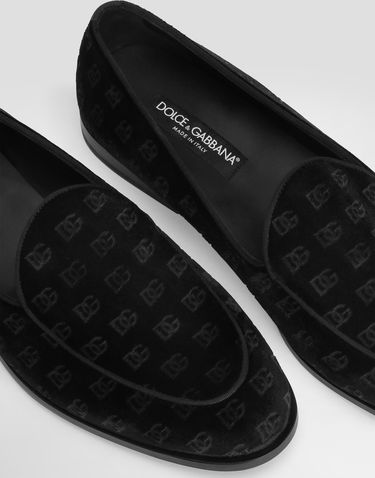 Tilbehør Dolce & Gabbana Dolce & Gabbana Velvet Loafers Sort | A50680A656980999, 3