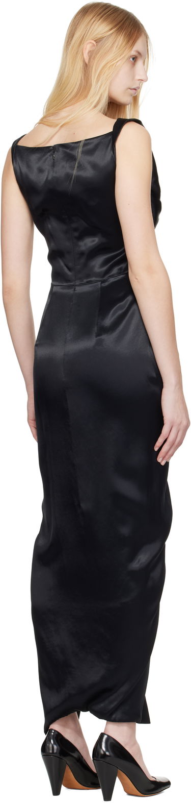 Kjole Vivienne Westwood Vivienne Westwood Panther Draped Maxi Dress Sort | 1101035B-W0128-, 2