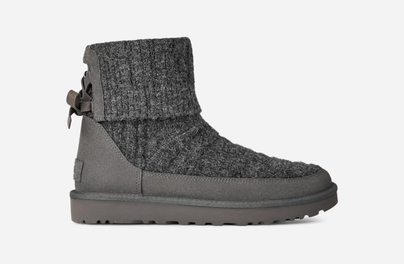 Sneakers og sko UGG Classic Mini Cabelle Knit Boot Grå | 1174578-MNGRY, 0