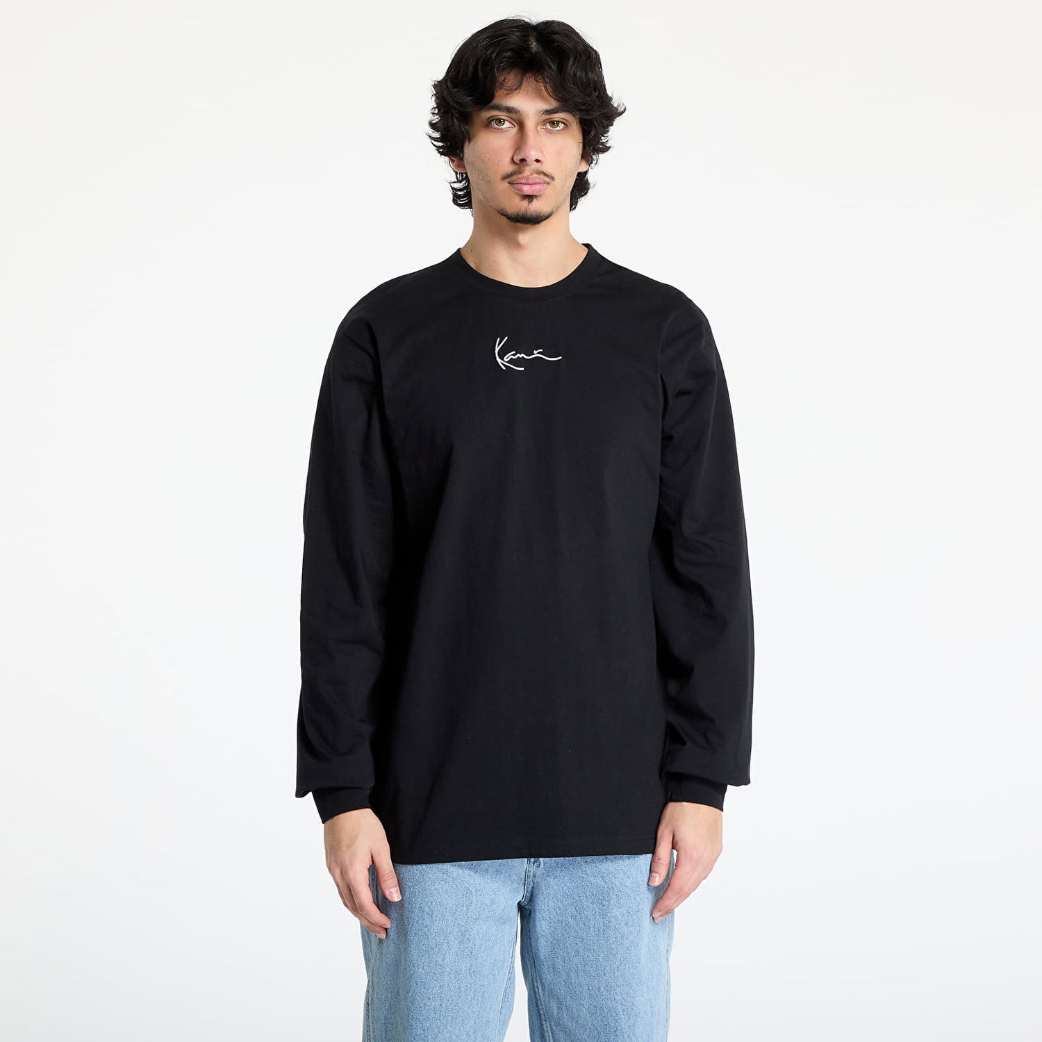 T-shirt Karl Kani Karl Kani Small Signature Long Sleeve T-Shirt Sort | 6024463, 0
