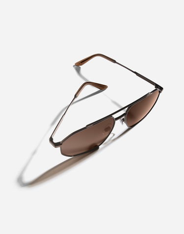 Solbriller Dolce & Gabbana Metal Classic Hexagonal Double Bridge Sunglasses New Arrivals Brun | VG2328VM6739V000, 3