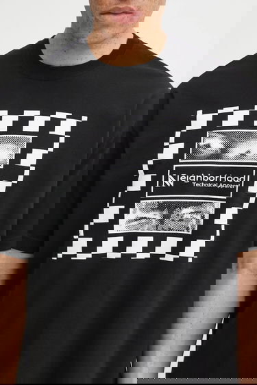T-shirt Neighborhood Printed Cotton T-Shirt NH . TEE SS-7 Sort | 252PCNH.ST07, 3