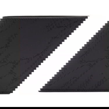 Tegnebog Alexander McQueen Graffiti Logo Billfold Wallet Sort | 6021371AAQ4-1000, 0
