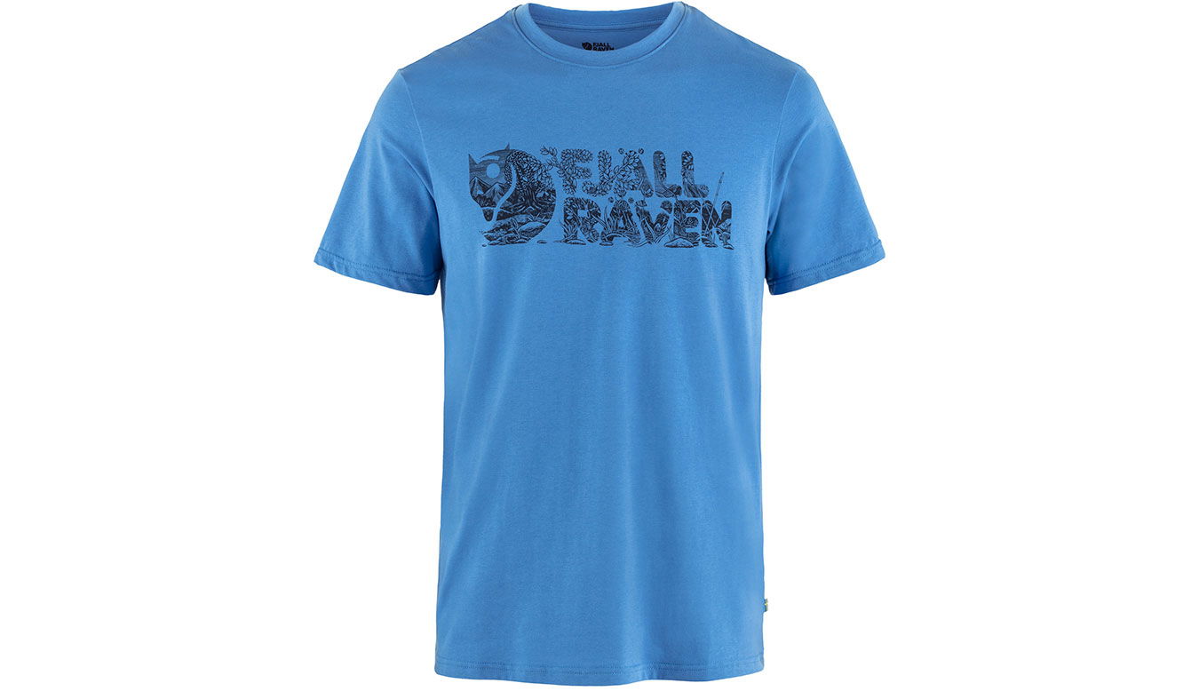 T-shirt FJÄLLRÄVEN Lush Logo T-shirt Blå | F12600219-525, 0