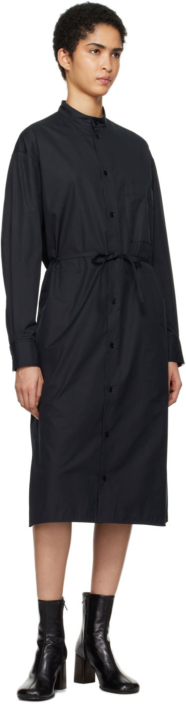 Kjole LEMAIRE Lemaire Drawstring Midi Shirt Dress Sort | DR1087 LF839, 3