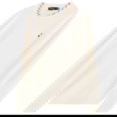 Sweater Polo by Ralph Lauren Brushed Shetland Knit Jumper Hvid | 710918805509-NAT, 0