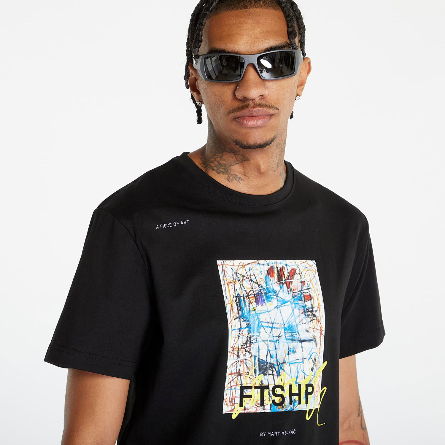 T-shirt Footshop Martin Lukáč x Colouring Outside The Lines Sort | FTSHP_302, 1
