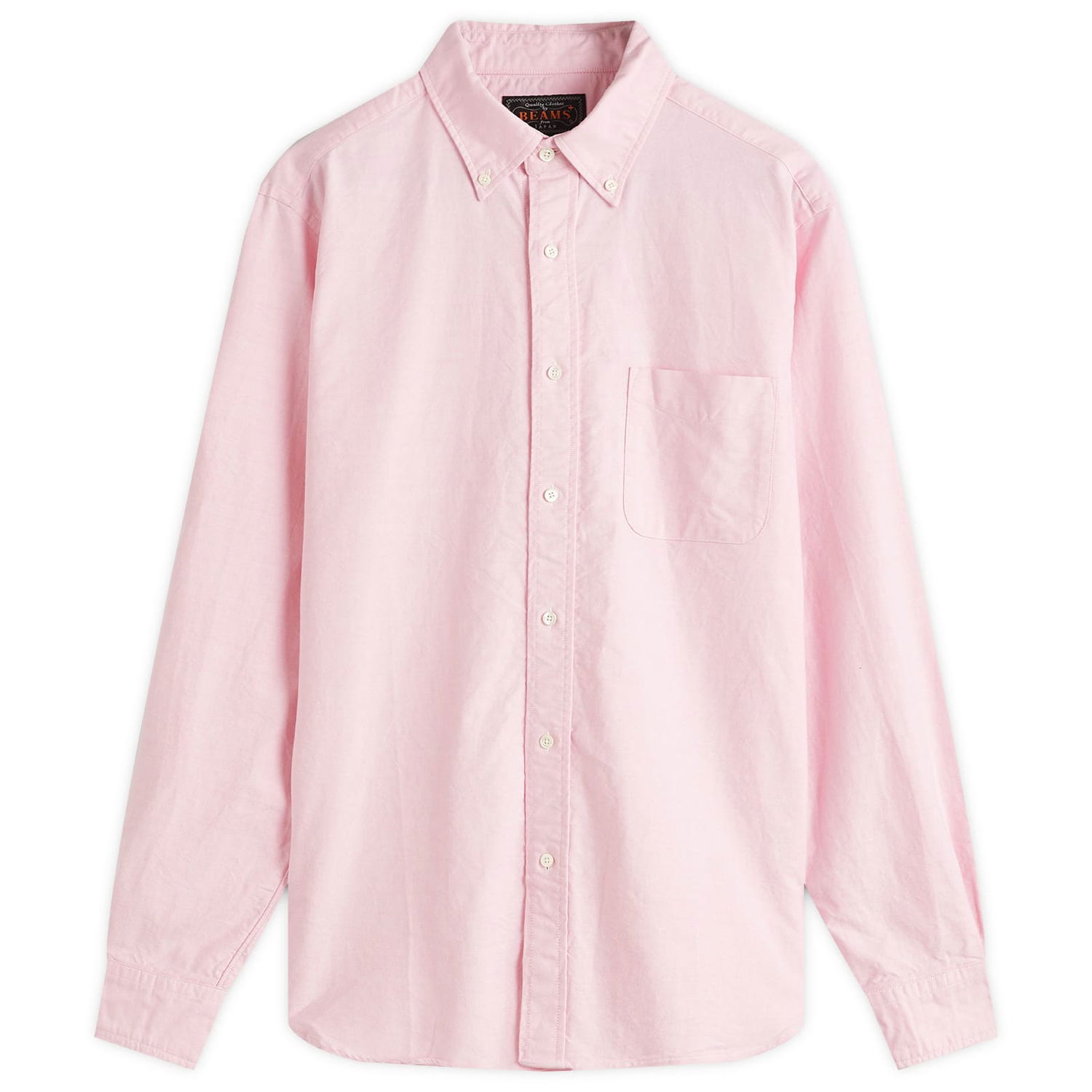 Skjorte BEAMS Beams Plus Button Down Oxford Shirt, Size Small Lyserød | 3811-0011-139-30, 0