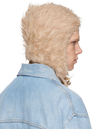 Hat Acne Studios Acne Studios Fluffy Beanie Beige | C40395-, 2