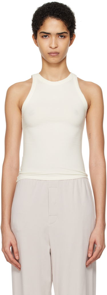 Tanktop SKIMS Jersey Crew Neck Tank Top Hvid | TP-TNK-5516W, 0