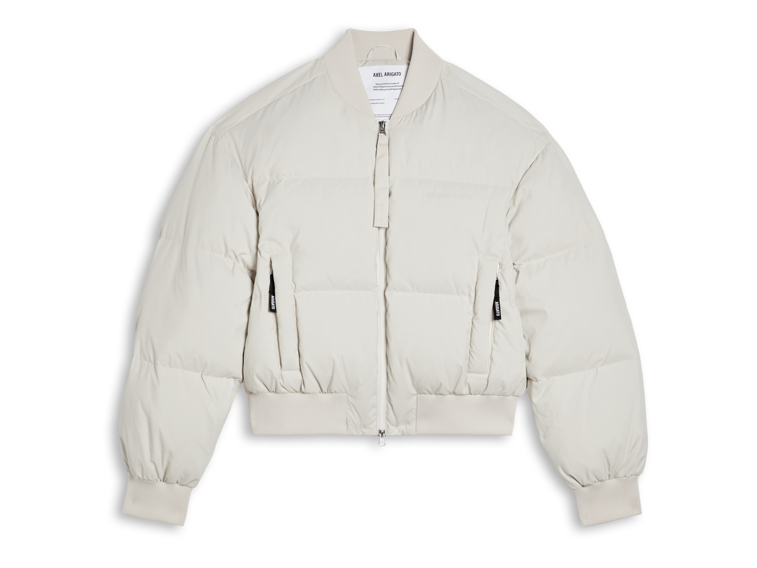 Puffer jakke AXEL ARIGATO Zoe Down Bomber Jacket Beige | A1425002, 0