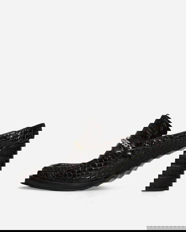 Tilbehør Martine Rose Square Toe Chain Loafer Mules Sort | 1065LE01710, 4