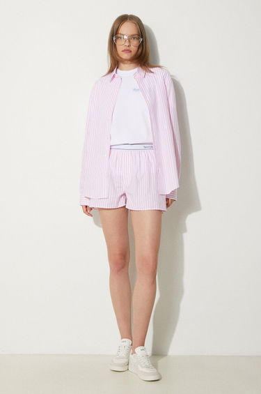 Skjorte Sporty & Rich Striped Relaxed Shirt Lyserød | SI001S402SP, 1