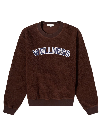 Sweatshirt Sporty & Rich Wellness Sherpa Sweatshirt Brun | CR666CH