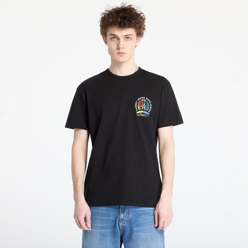 T-shirt Tommy Hilfiger Tommy Jeans Regular Pop Crest T-Shirt Sort | DM0DM20809 BDS
