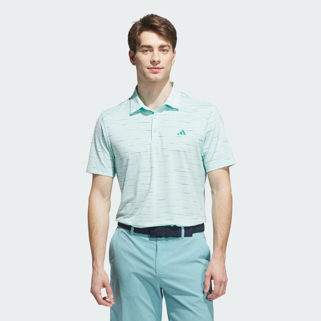 Polo skjorte adidas Performance Ultimate365 Patterned Mesh Polo Turkis | KA7908, 0