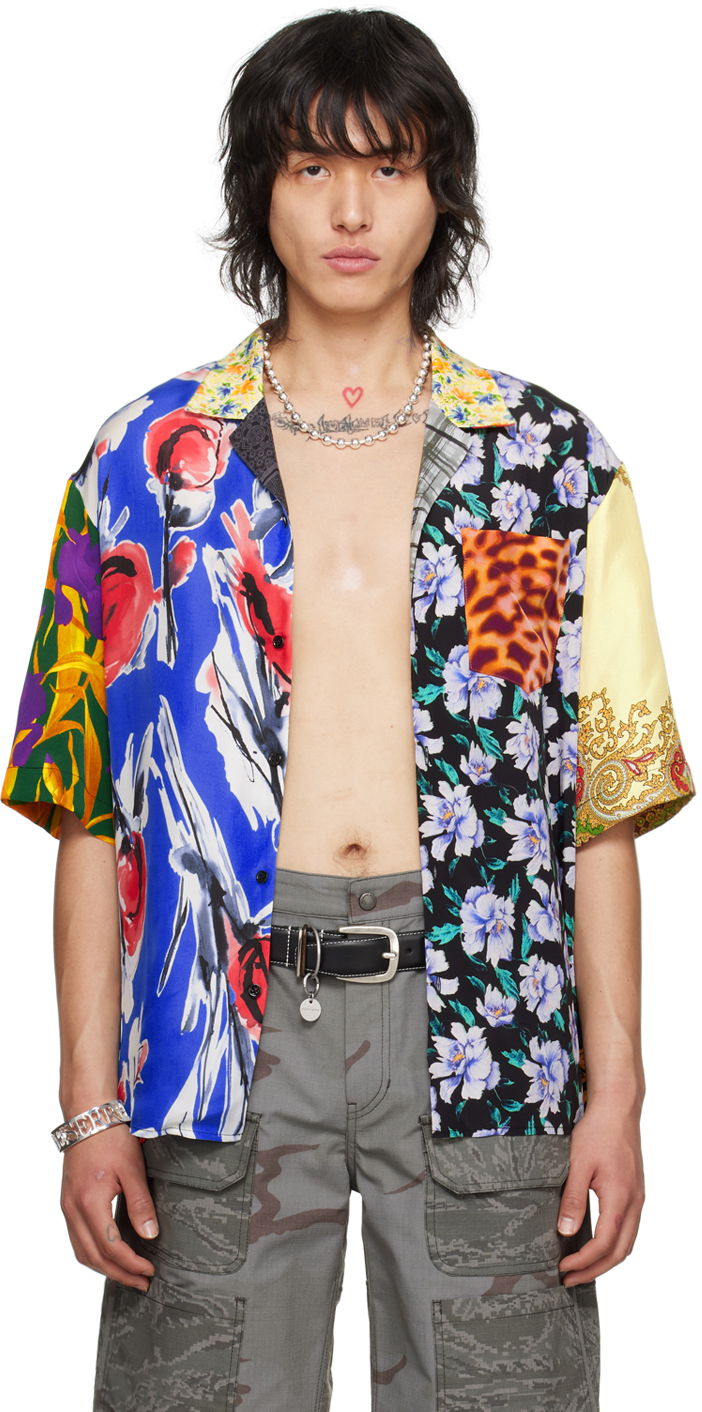 Skjorte Marine Serre Scarves Shirt Blå | MSI025 UWOV0036